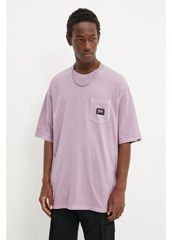 Vans t-shirt męski kolor fioletowy gładki VN000HESD451 ze sklepu ANSWEAR.com w kategorii T-shirty męskie - zdjęcie 174753924