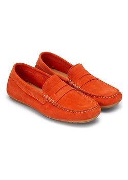 Marc O&apos;Polo Shoes Skórzane mokasyny w kolorze pomarańczowym ze sklepu Limango Polska w kategorii Mokasyny damskie - zdjęcie 174755532