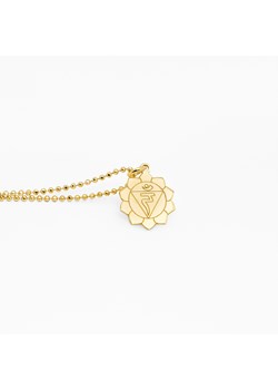 naszyjnik czakra splotu słonecznego z kuleczkami, srebrny pozłacany ze sklepu ANIA KRUK w kategorii Naszyjniki - zdjęcie 174761502