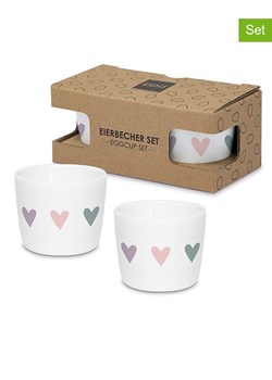 ppd Kieliszki (2 szt.) w kolorze białym na jajka - wys. 5 x Ø 5 cm ze sklepu Limango Polska w kategorii Naczynia - zdjęcie 174765181