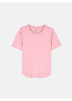 GATE T-shirt basic z bawełny z okrągłym dołem 34 ze sklepu gateshop w kategorii Bluzki damskie - zdjęcie 174771791