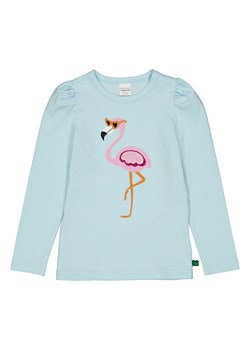 Fred´s World by GREEN COTTON Koszulka &quot;Hello flamingo&quot; w kolorze błękitnym ze sklepu Limango Polska w kategorii Bluzki dziewczęce - zdjęcie 174776173