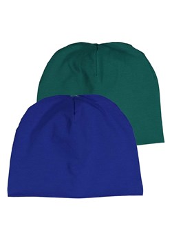 Fred´s World by GREEN COTTON Czapki beanie (2 szt.) &quot;Alfa&quot; w kolorze niebieskim i zielonym ze sklepu Limango Polska w kategorii Czapki dziecięce - zdjęcie 174776253