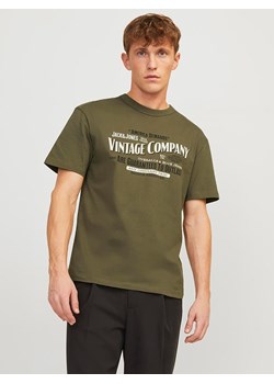 Jack &amp; Jones Koszulka w kolorze khaki ze sklepu Limango Polska w kategorii T-shirty męskie - zdjęcie 174776662