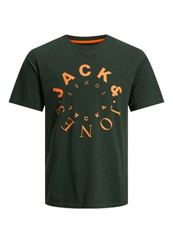 Jack &amp; Jones Koszulka &quot;Warrior&quot; w kolorze ciemnozielonym ze sklepu Limango Polska w kategorii T-shirty męskie - zdjęcie 174776670