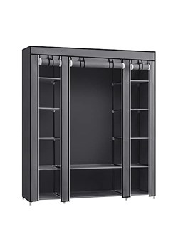 Songmics Szafa w kolorze szarym - 150 x 175 x 45 cm ze sklepu Limango Polska w kategorii Szafy - zdjęcie 174776740