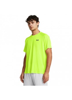 Męska koszulka treningowa Under Armour UA Tech Textured SS - zielona ze sklepu Sportstylestory.com w kategorii T-shirty męskie - zdjęcie 174777241