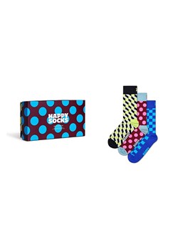 Happy Socks skarpetki 3-Pack Multicolor Gift Set 3-pack P001721 ze sklepu ANSWEAR.com w kategorii Skarpetki damskie - zdjęcie 174779441