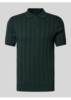 Koszulka polo z prążkowanymi wykończeniami ze sklepu Peek&Cloppenburg  w kategorii T-shirty męskie - zdjęcie 174784743