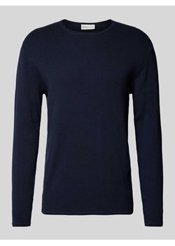 Sweter o kroju regular fit z fakturowanym wzorem ze sklepu Peek&Cloppenburg  w kategorii Swetry męskie - zdjęcie 174784940