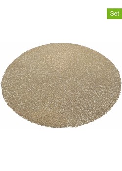 Villa d´Este Podkładki stołowe (6 szt.) w kolorze złotym - Ø 38 cm ze sklepu Limango Polska w kategorii Podkładki na stół - zdjęcie 174786924