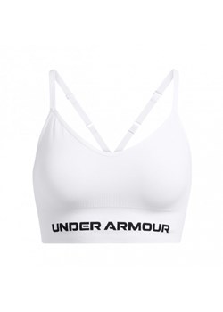 Damski biustonosz treningowy Under Armour Vanish Seamless Low Bra - biały ze sklepu Sportstylestory.com w kategorii Biustonosze - zdjęcie 174787071