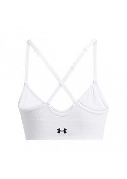 Damski biustonosz treningowy Under Armour Vanish Seamless Low Bra - biały ze sklepu Sportstylestory.com w kategorii Biustonosze - zdjęcie 174787072
