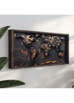 HanahHome Druk artystyczny w kolorze brązowo-czarnym w ramce - 120 x 60 cm ze sklepu Limango Polska w kategorii Obrazy - zdjęcie 174788004