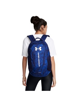 Plecak treningowy uniseks Under Armour UA Hustle 6.0 Backpack - granatowy ze sklepu Sportstylestory.com w kategorii Plecaki - zdjęcie 174792644