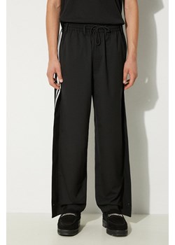 Y-3 spodnie z domieszką wełny Refined Wool Track Pants kolor czarny proste IW7463 ze sklepu PRM w kategorii Spodnie męskie - zdjęcie 174795524