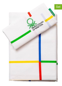 Benetton 3-częściowy komplet pościeli w kolorze białym ze wzorem ze sklepu Limango Polska w kategorii Pościele - zdjęcie 174798392