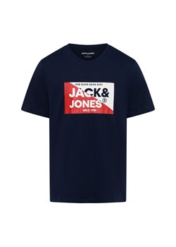 Jack & Jones Koszulka męska Mężczyźni Bawełna granatowy jednolity ze sklepu vangraaf w kategorii T-shirty męskie - zdjęcie 174799764