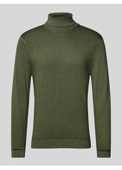 Sweter z dzianiny o kroju slim fit z golfem ze sklepu Peek&Cloppenburg  w kategorii Swetry męskie - zdjęcie 174800044