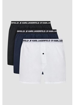 KARL LAGERFELD Zestaw wielokolorowych bokserek 3PACK Woven Boxer Shorts, Wybierz rozmiar XL ze sklepu outfit.pl w kategorii Majtki męskie - zdjęcie 174808380