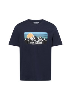 Jack & Jones Koszulka męska Mężczyźni Bawełna granatowy jednolity ze sklepu vangraaf w kategorii T-shirty męskie - zdjęcie 174815693