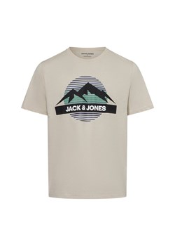 Jack & Jones Koszulka męska Mężczyźni Bawełna beżowy jednolity ze sklepu vangraaf w kategorii T-shirty męskie - zdjęcie 174815694