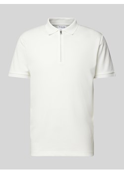 Koszulka polo z krótkim zamkiem błyskawicznym model ‘FAVE’ ze sklepu Peek&Cloppenburg  w kategorii T-shirty męskie - zdjęcie 174823942