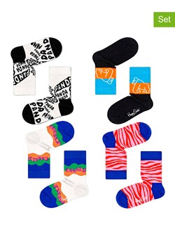 Happy Socks 4-częściowy zestaw prezentowy ze wzorem ze sklepu Limango Polska w kategorii Skarpetki dziecięce - zdjęcie 174824311