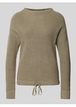 Sweter z dzianiny z prążkowanymi wykończeniami ze sklepu Peek&Cloppenburg  w kategorii Swetry damskie - zdjęcie 174828901