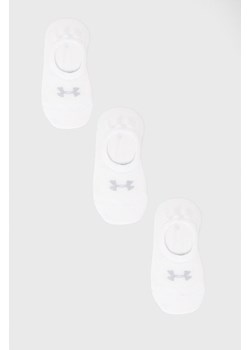 Under Armour skarpetki (3-pack) damskie kolor biały 1370075 ze sklepu ANSWEAR.com w kategorii Skarpetki damskie - zdjęcie 174829973