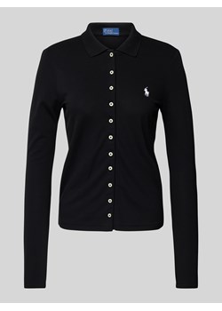 Koszulka polo o kroju slim fit z wyhaftowanym logo ze sklepu Peek&Cloppenburg  w kategorii Bluzki damskie - zdjęcie 174830344