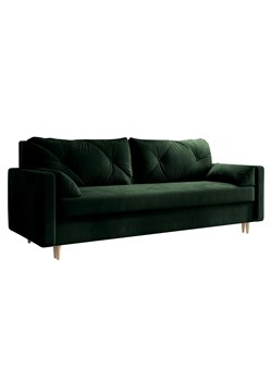 Sofa rozkładana zieleń butelkowa - Ahmo ze sklepu Edinos.pl w kategorii Sofy i kanapy - zdjęcie 174833110