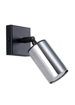 Kinkiet reflektor tuba czarny + chrom - A576 G5-Z45 ze sklepu Edinos.pl w kategorii Lampy ścienne - zdjęcie 174833344