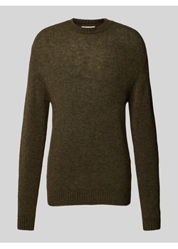 Sweter z dzianiny z okrągłym dekoltem model ‘ALPINE’ ze sklepu Peek&Cloppenburg  w kategorii Swetry męskie - zdjęcie 174835121