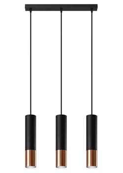 Czarno-miedziana lampa wisząca nad stół T8-H05 ze sklepu Edinos.pl w kategorii Lampy wiszące - zdjęcie 174838654