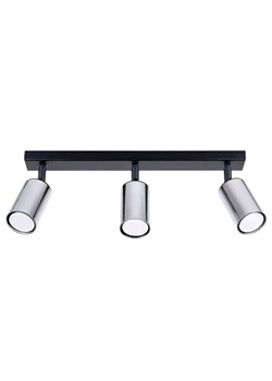 Lampa sufitowa reflektorowa na listwie czarny + chrom - A571 K9-W93 ze sklepu Edinos.pl w kategorii Lampy podłogowe - zdjęcie 174838901
