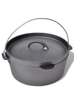 Żeliwny kociołek 4,2L z akcesoriami T4-F00 ze sklepu Edinos.pl w kategorii Ogród i taras - zdjęcie 174840464