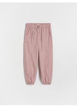 Reserved - Bawełniane spodnie parachute - brudny róż ze sklepu Reserved w kategorii Spodnie dziewczęce - zdjęcie 174842242