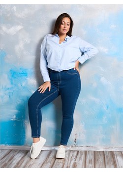 Sinsay - Jegginsy PLUS SIZE - granatowy ze sklepu Sinsay w kategorii Spodnie damskie - zdjęcie 174842361