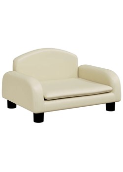 Nowoczesna kremowa sofa dziecięca - Velira 3X ze sklepu Edinos.pl w kategorii Meble dziecięce - zdjęcie 174849581