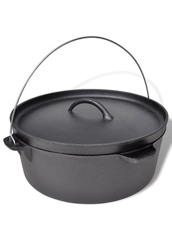 Kociołek żeliwny z akcesoriami 11,3L F5-P41 ze sklepu Edinos.pl w kategorii Ogród i taras - zdjęcie 174849661