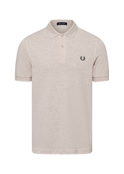 Fred Perry Męska koszulka polo Mężczyźni Bawełna beżowy marmurkowy ze sklepu vangraaf w kategorii T-shirty męskie - zdjęcie 174850084