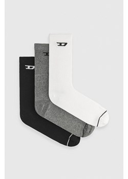 Diesel skarpetki SKM-D-CREW-LIGHT-SOCKS 3-pack męskie A15405.0LKBI ze sklepu ANSWEAR.com w kategorii Skarpetki męskie - zdjęcie 174851042