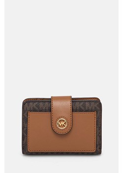 MICHAEL Michael Kors portfel damski kolor brązowy 32R4G0KF5B ze sklepu ANSWEAR.com w kategorii Portfele damskie - zdjęcie 174851091