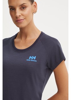 Helly Hansen t-shirt NORD damski kolor granatowy 62985 ze sklepu ANSWEAR.com w kategorii Bluzki damskie - zdjęcie 174851314