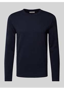 Sweter z dzianiny o kroju regular fit ze zrolowanymi ściągaczami ze sklepu Peek&Cloppenburg  w kategorii Swetry męskie - zdjęcie 174851782