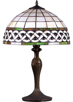 Lampka stołowa witrażowa w stylu retro - S999-Mafira ze sklepu Edinos.pl w kategorii Lampy stołowe - zdjęcie 174860073