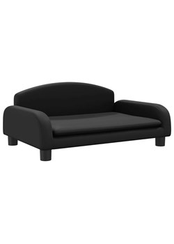 Czarna minimalistyczna sofa dla dzieci - Velira 4X ze sklepu Edinos.pl w kategorii Meble dziecięce - zdjęcie 174860173