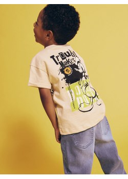 Reserved - T-shirt Kaczor Donald - beżowy ze sklepu Reserved w kategorii T-shirty chłopięce - zdjęcie 174868513