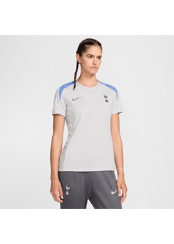 Damska dzianinowa koszulka piłkarska z krótkim rękawem Nike Dri-FIT Tottenham Hotspur Strike - Szary ze sklepu Nike poland w kategorii Bluzki damskie - zdjęcie 174870310